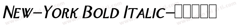 New-York Bold Italic字体转换